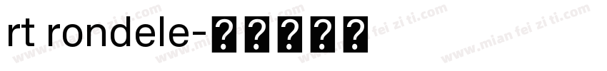 rt rondele字体转换